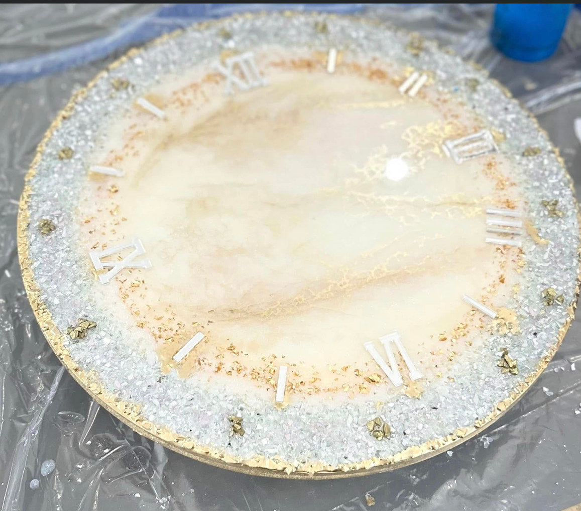 Decorative Epoxy Clock