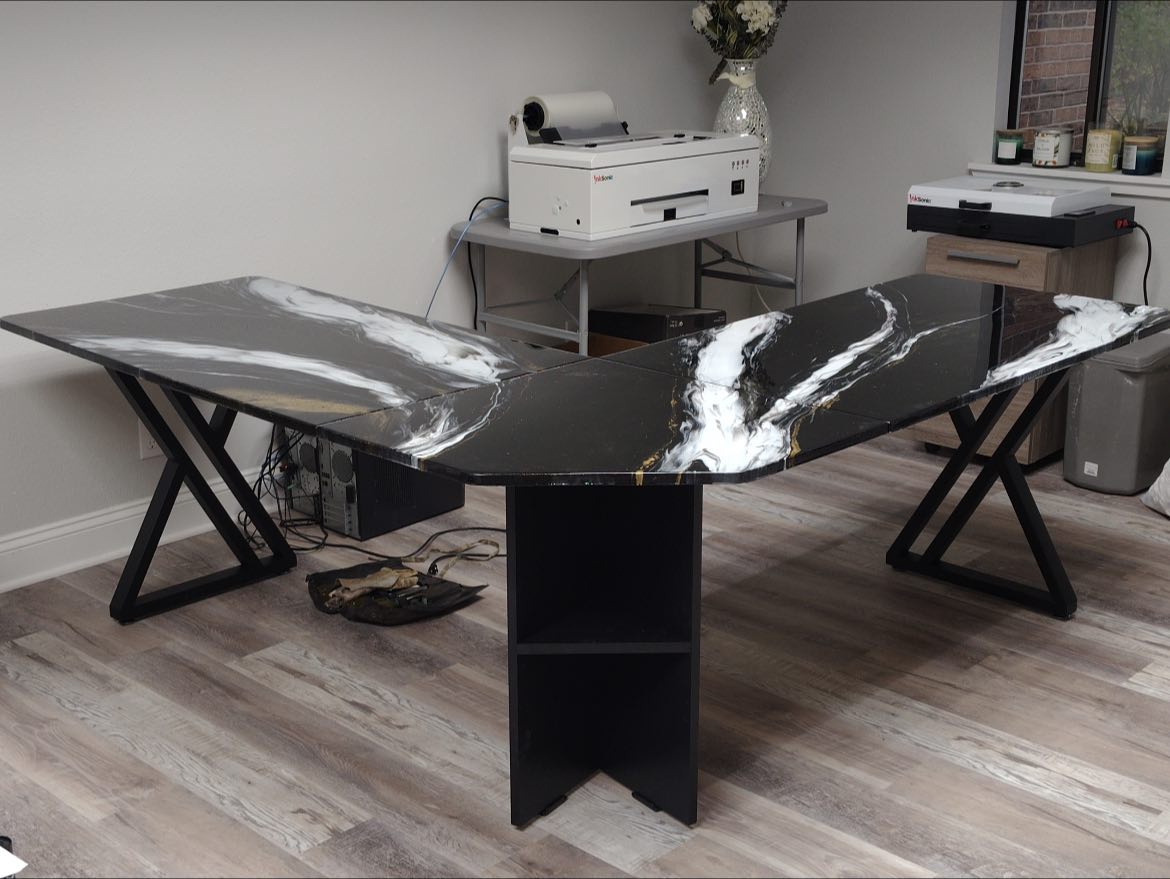 L shape desk