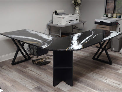 L shape desk